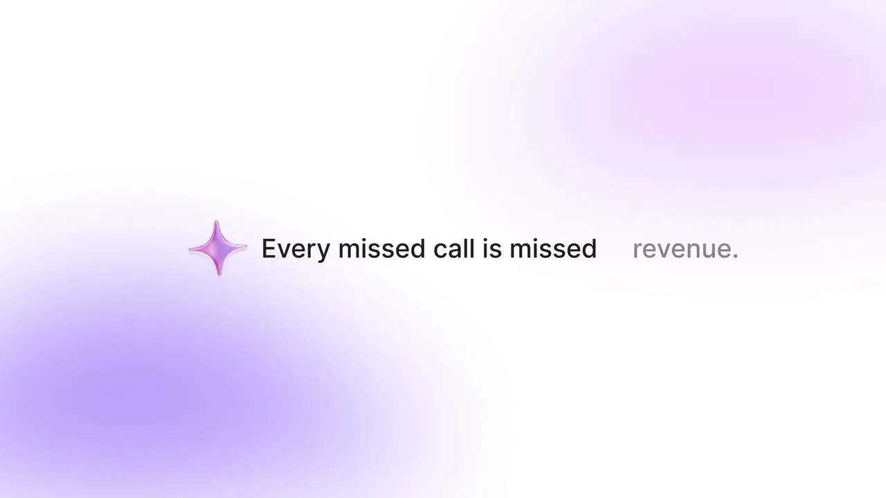 Convo AI film frame: Every missed call is missed revenue